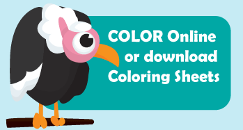 Button for Online Coloring and downloadable coloring sheets